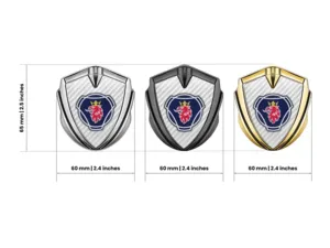 Scania Metal Domed Emblem Modern Look High-End Style